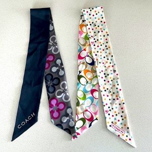 COACH Purse Scarf (ONLY BLACK SCARF IS LEFT)